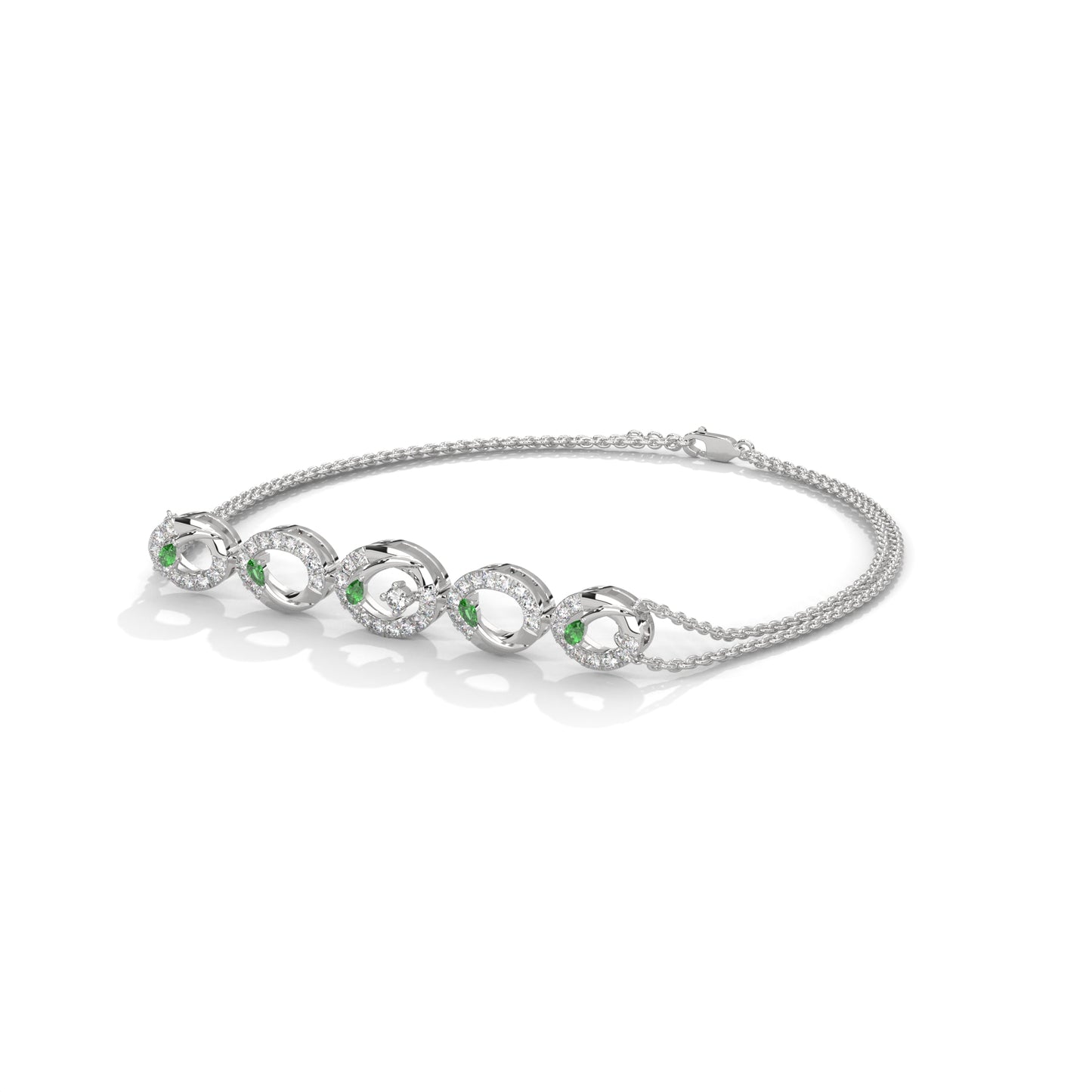 Shimmering Circles Diamond Bracelet