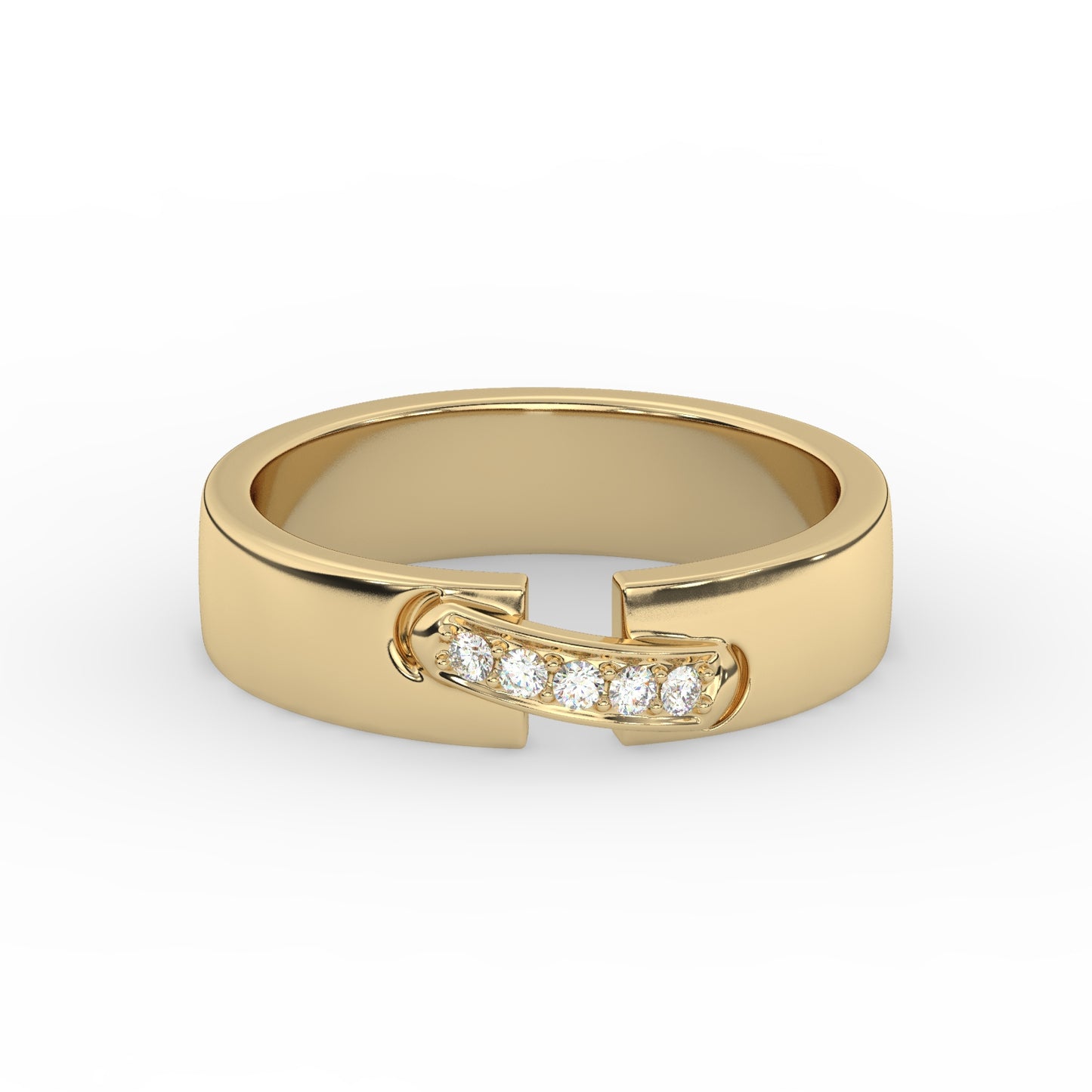 Modern Elegance Diamond Link Ring