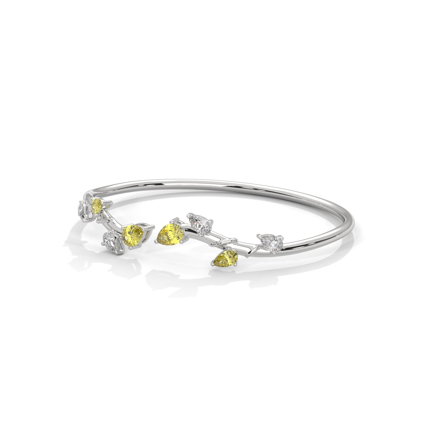 Elara Rays Diamond Bangle
