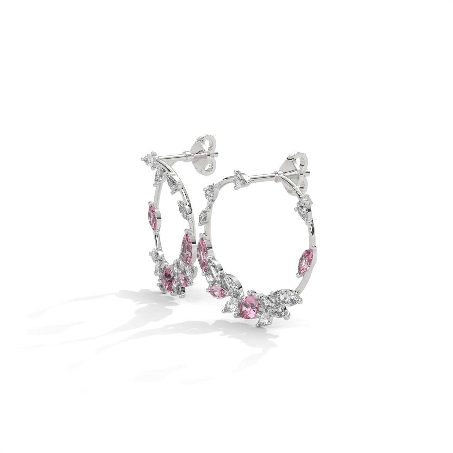 Moonkissed Blush Hoops