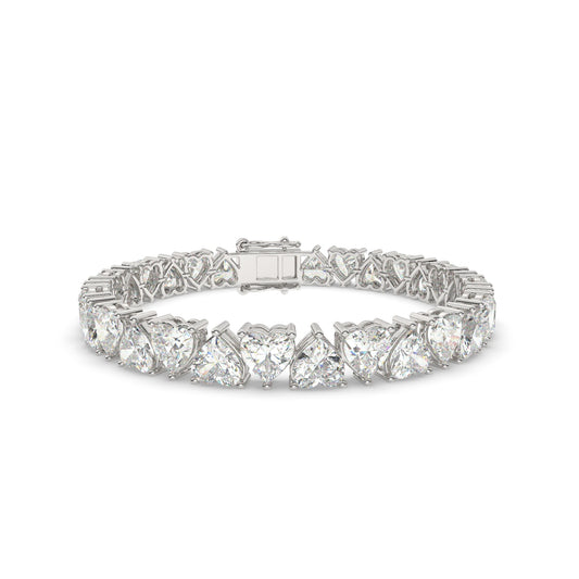Heart Diamond Tennis Bracelet