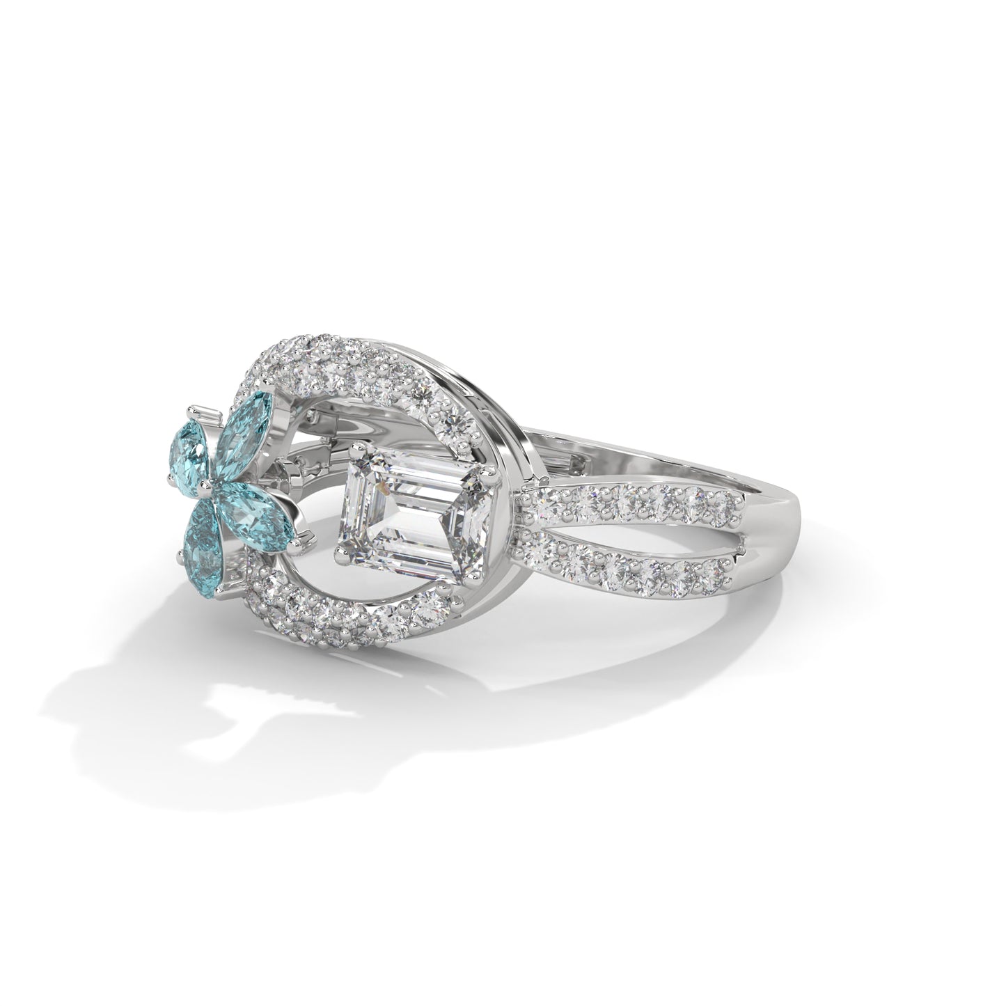 Lustre Flora Diamond Ring