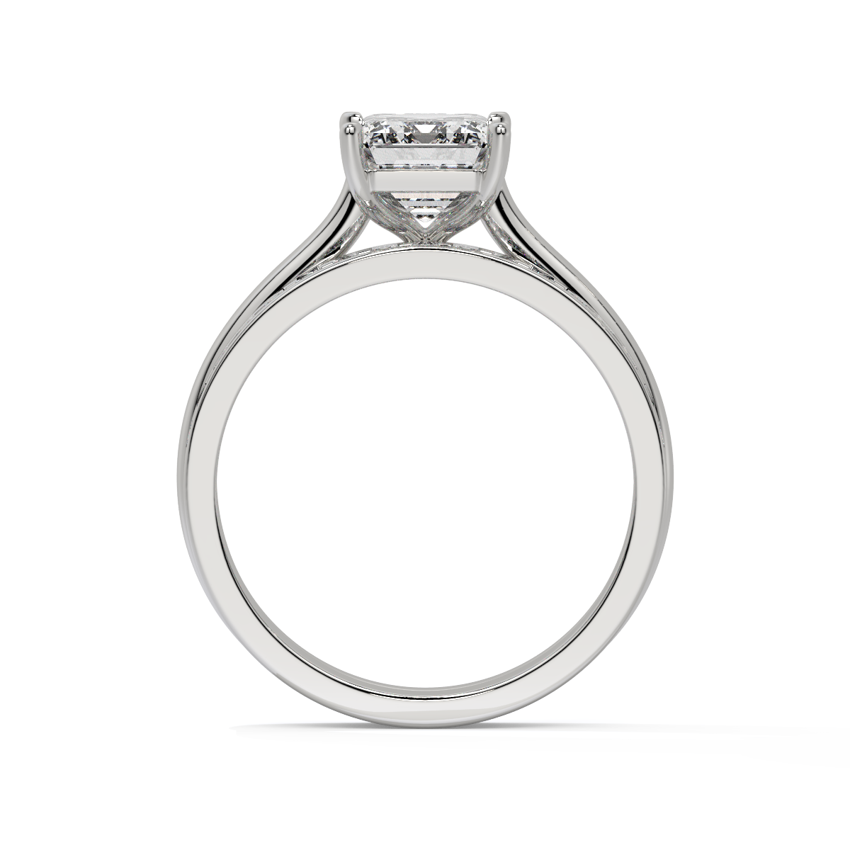 Royale Pathway Emerald-Cut Bypass Ring