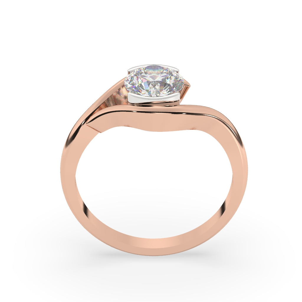 Sleek Solitaire Diamond Ring