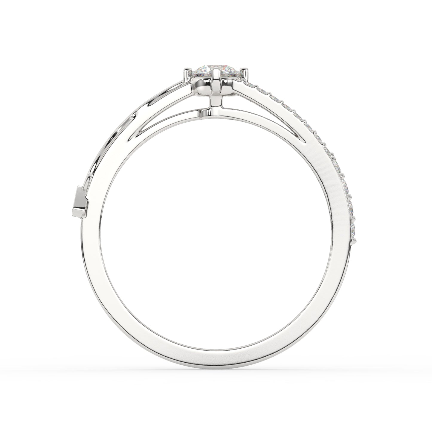 Meow in Love - Glittering Kitty Diamond Ring