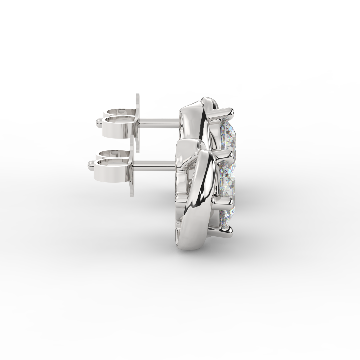 Moonlit Sparkle Diamond Studs