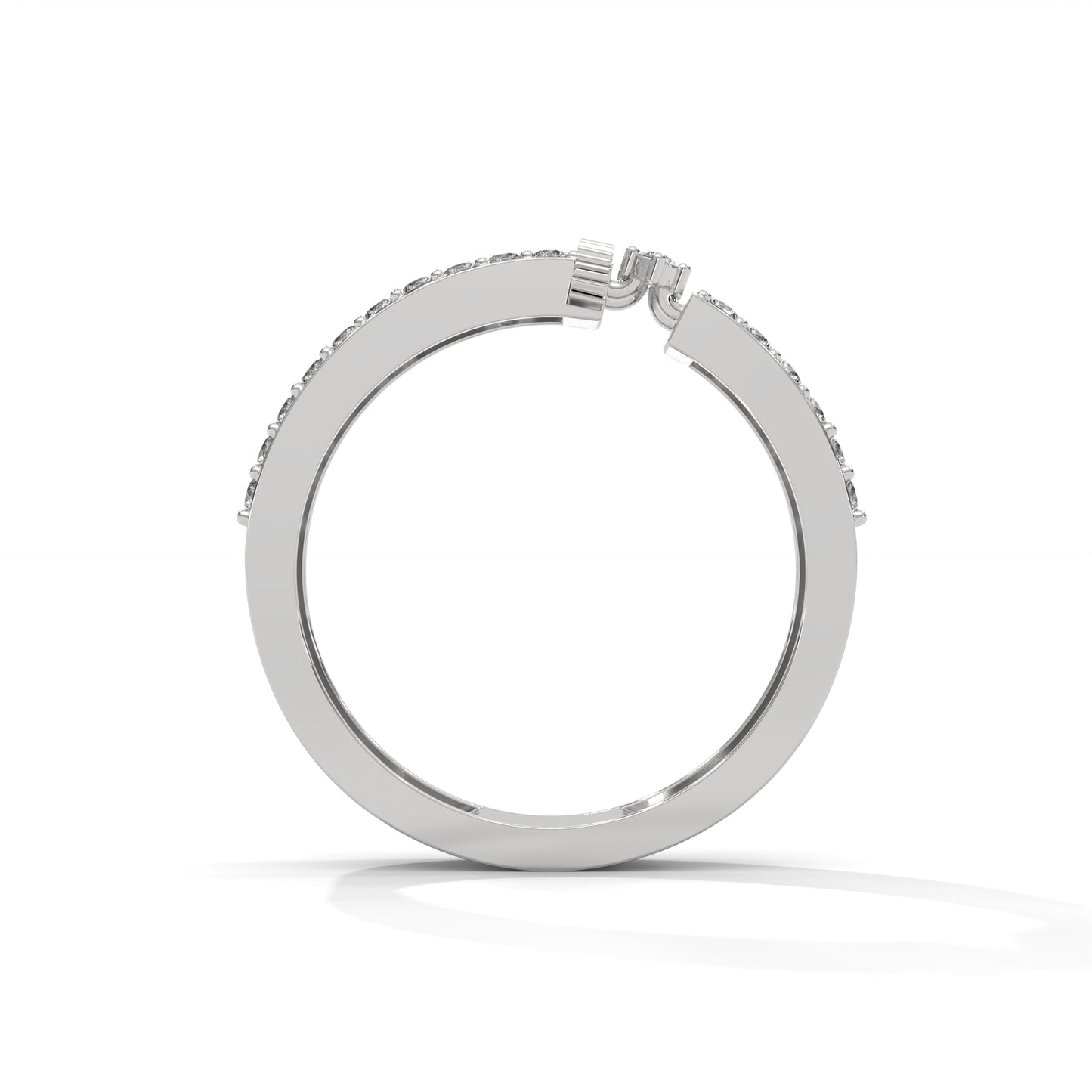 Bonded Glow – Dual Row Diamond Ring