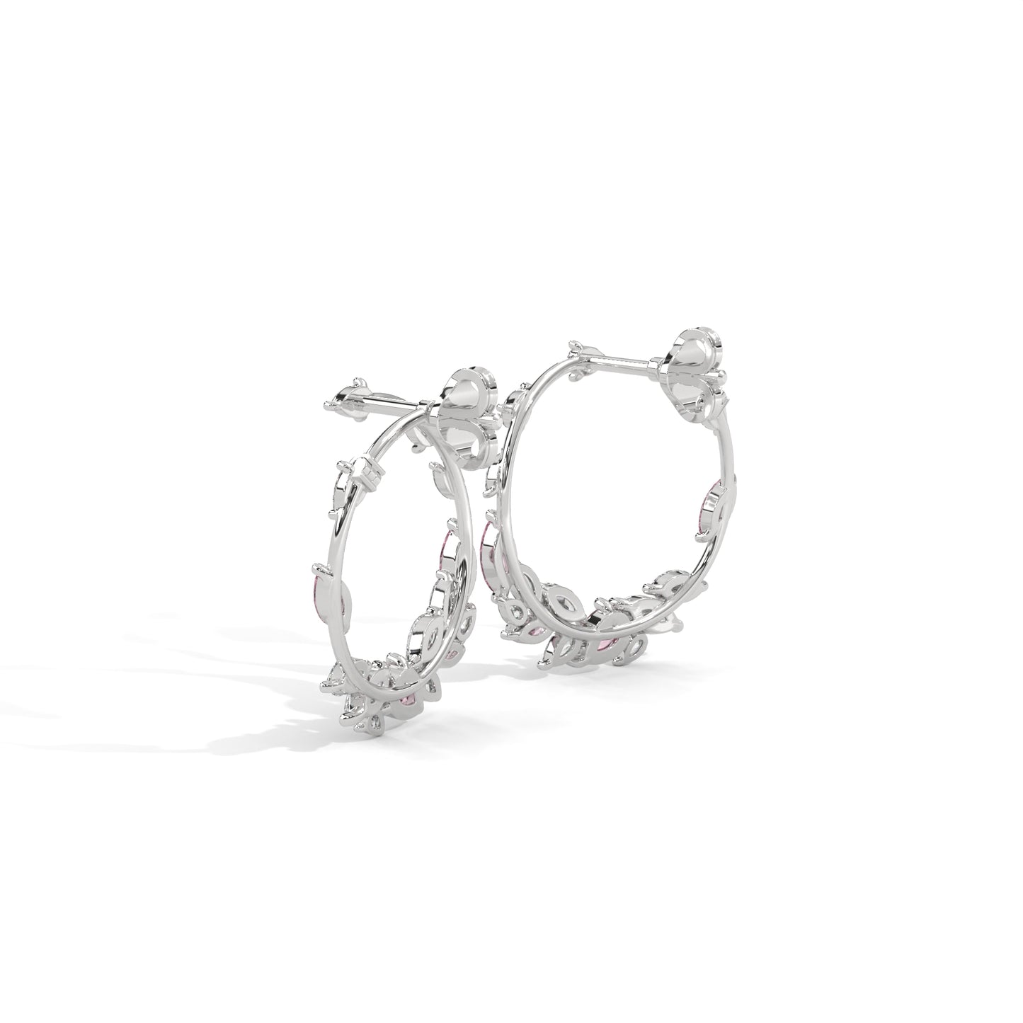 Moonkissed Blush Hoops