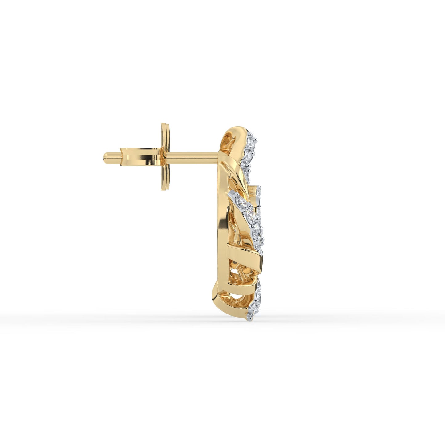 Radiant Swirl Diamond Studs