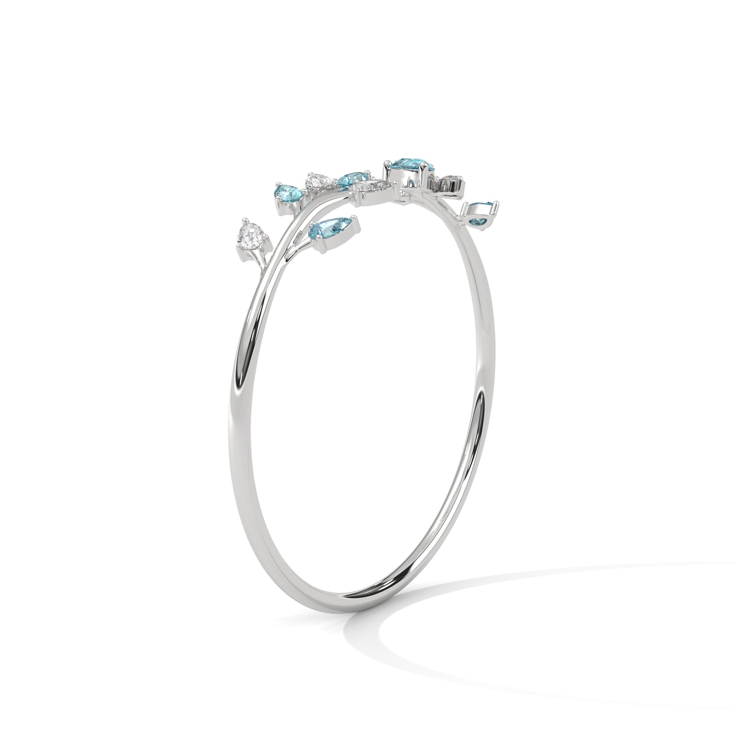 Crystal Tide Diamond Bangle