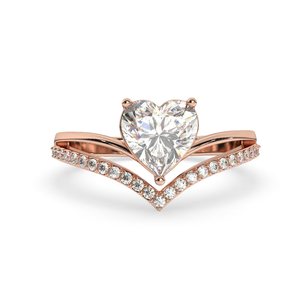 Stunning Heart-Shaped Diamond Ring