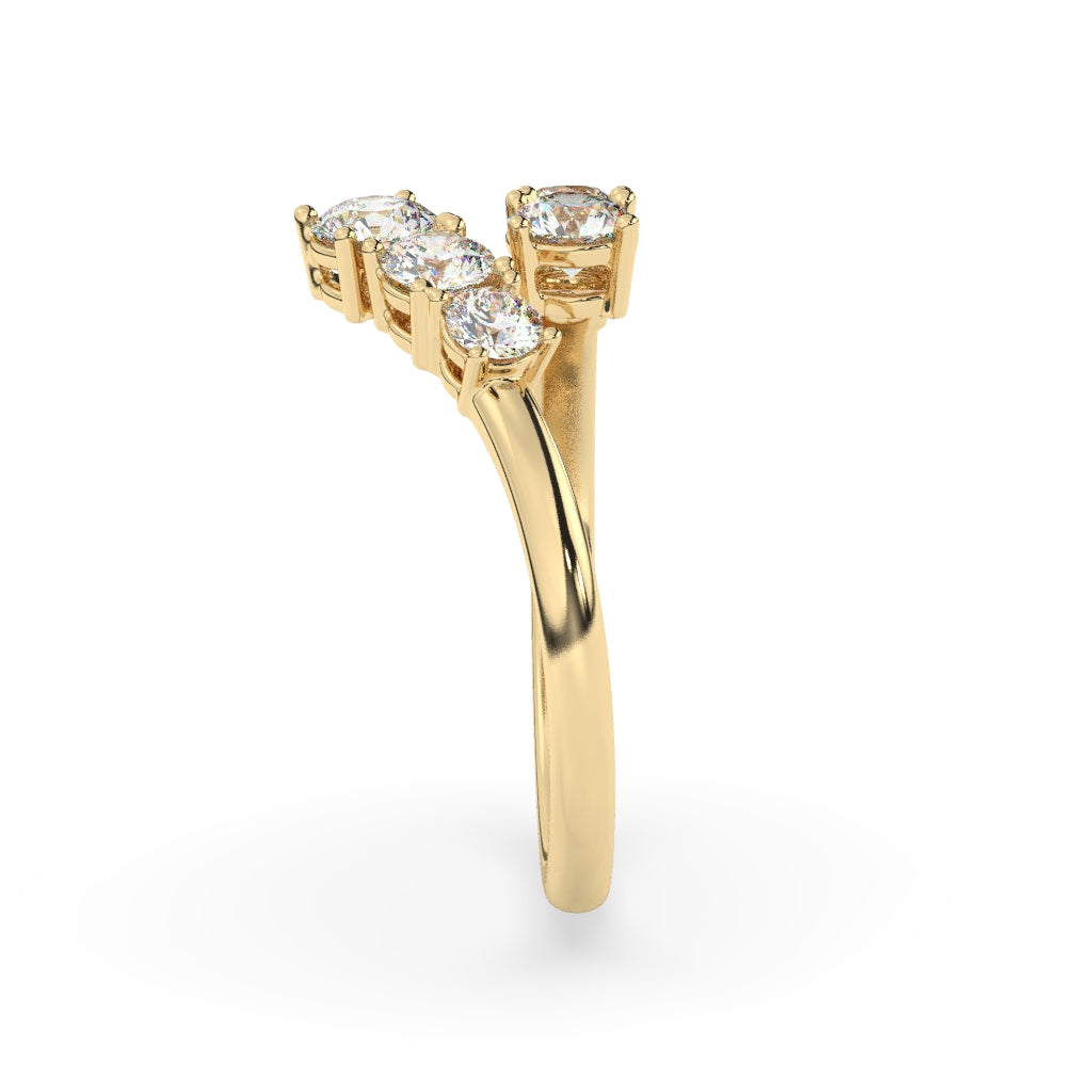 Luxe Starlit Diamond Open Ring