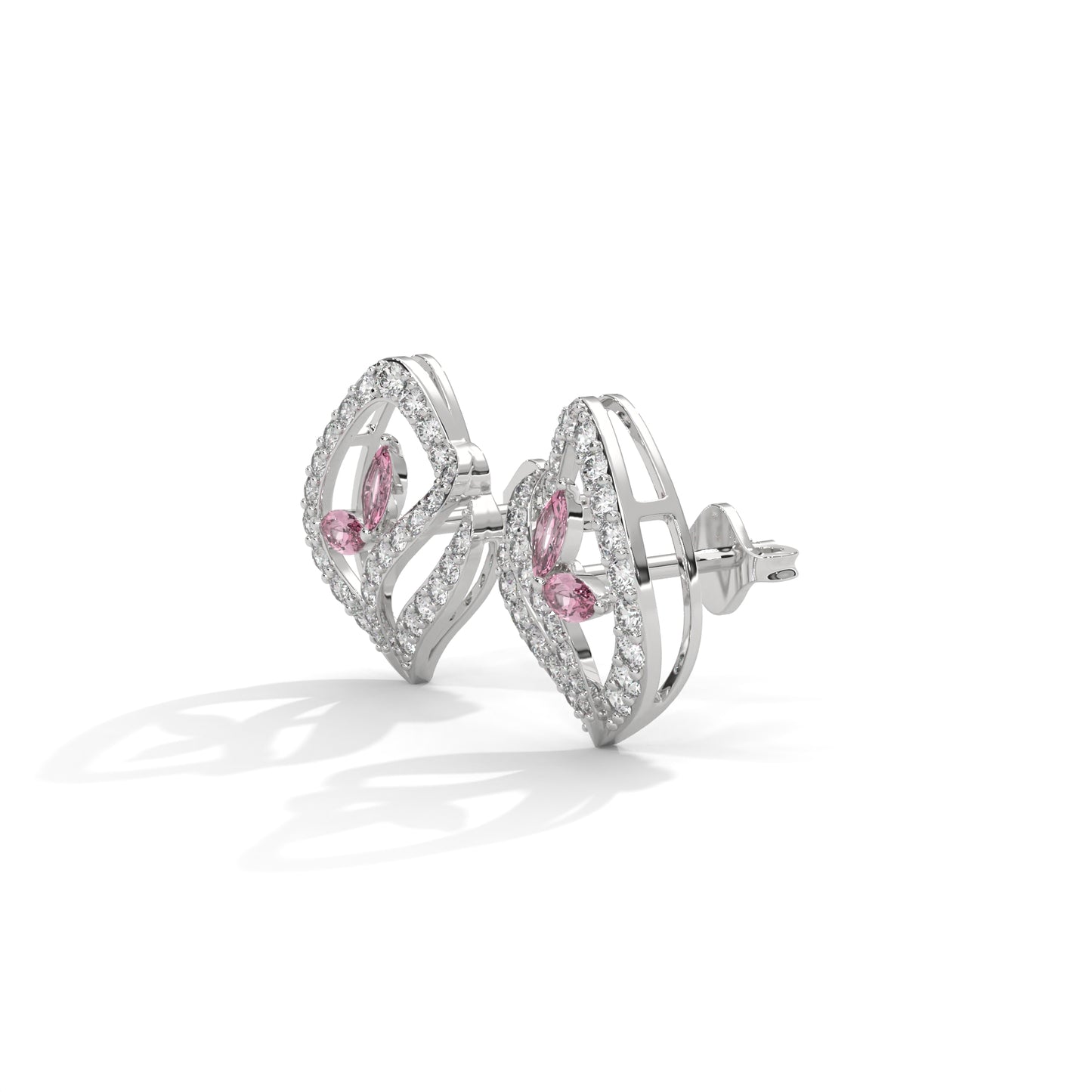 Rosy Radiance Leaf Studs