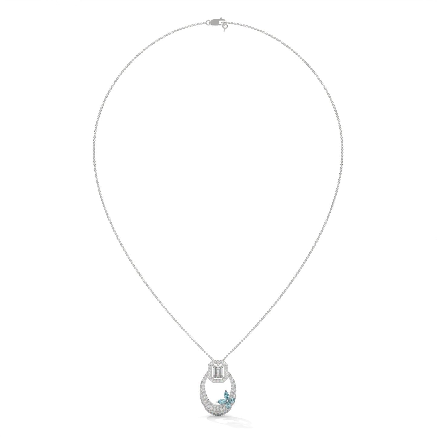 Frostine Bloom Diamond Pendant