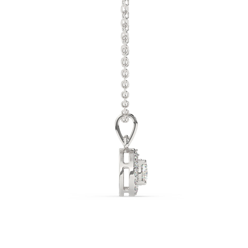 Halo Diamond Pendant