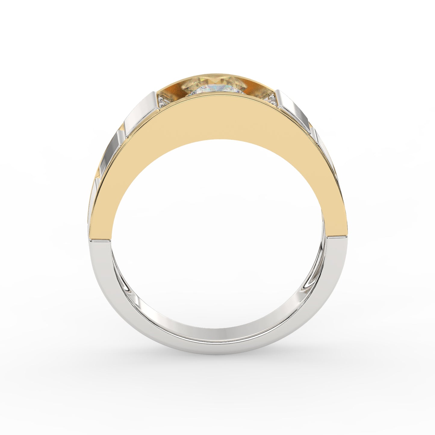 Elegant Two-Tone Diamond Ring