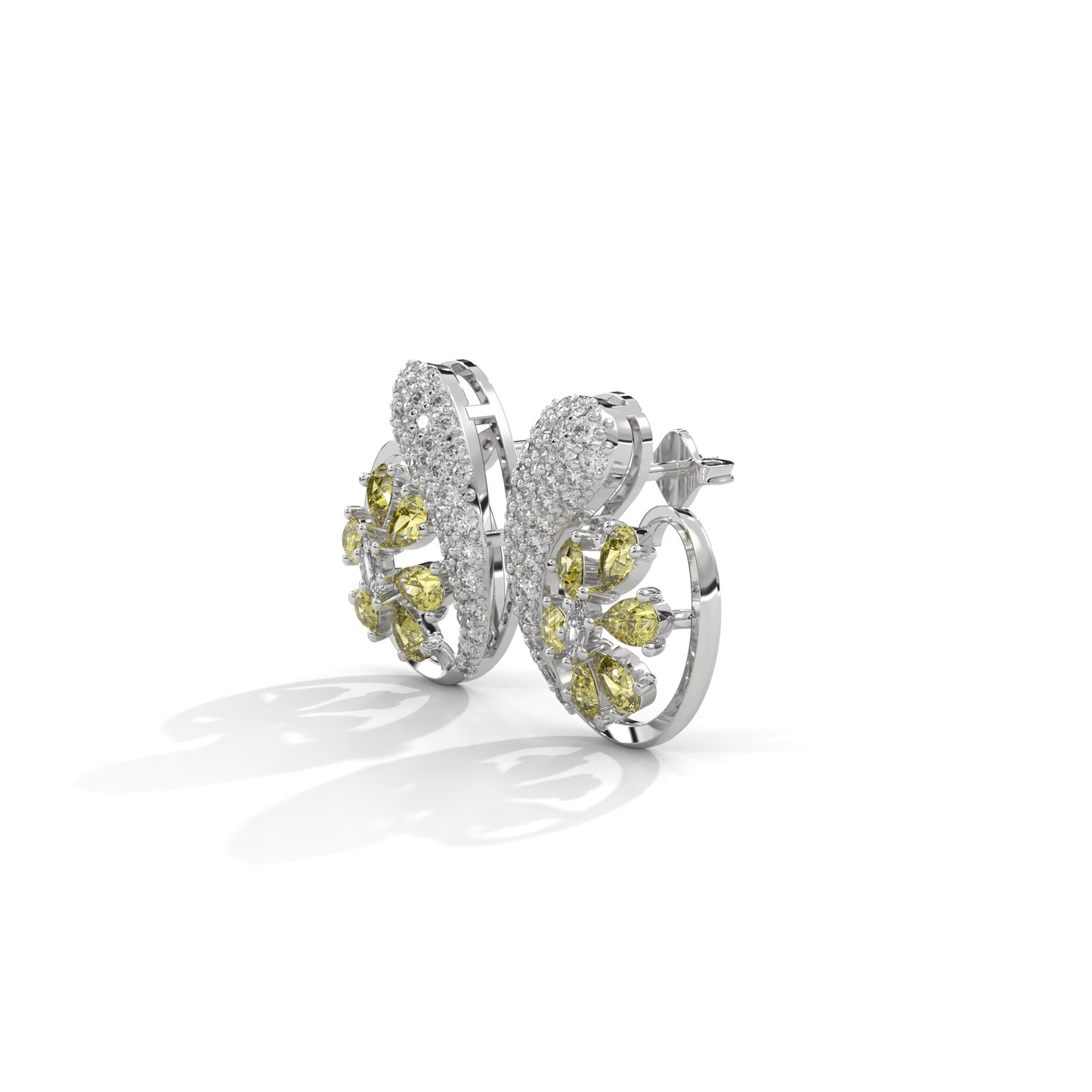 Lime Twist Bloom Studs