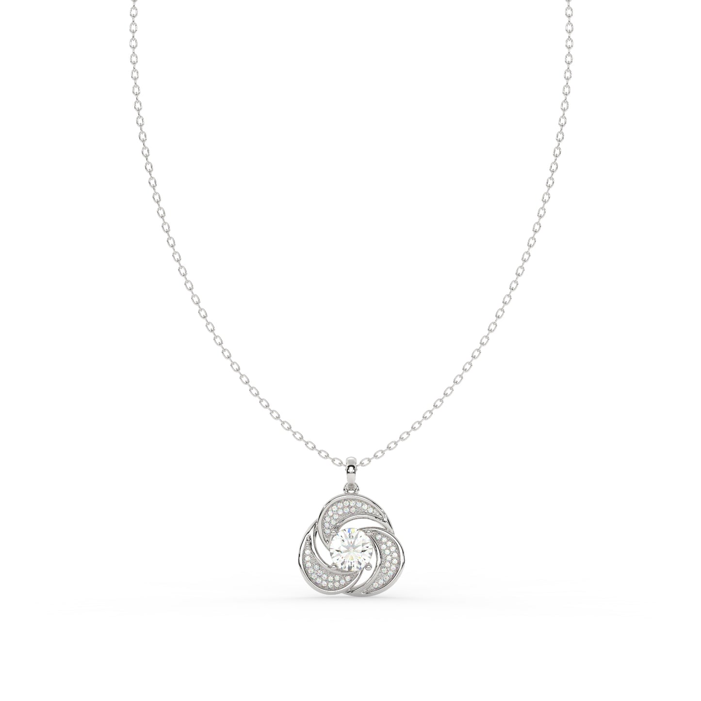 Wave Diamond Pendant