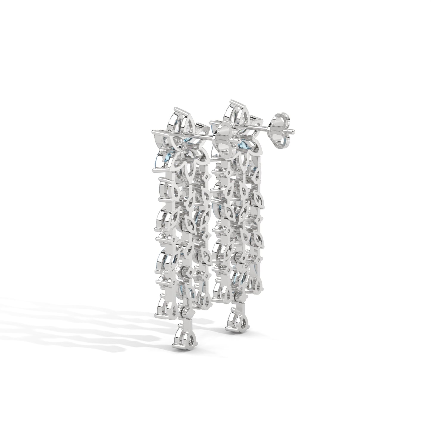 Frozen Bloom Waterfall Danglers