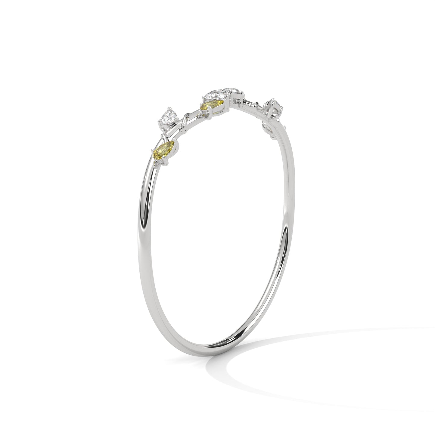 Elara Rays Diamond Bangle