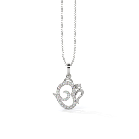 Divine Om Diamond Pendant