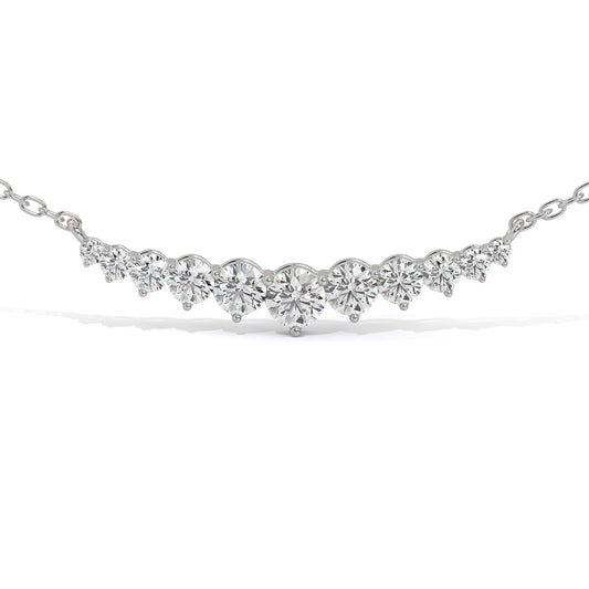 Radiance Diamond Curve Pendant