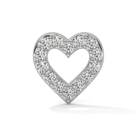 Eternal Love Diamond Heart Nose Pin