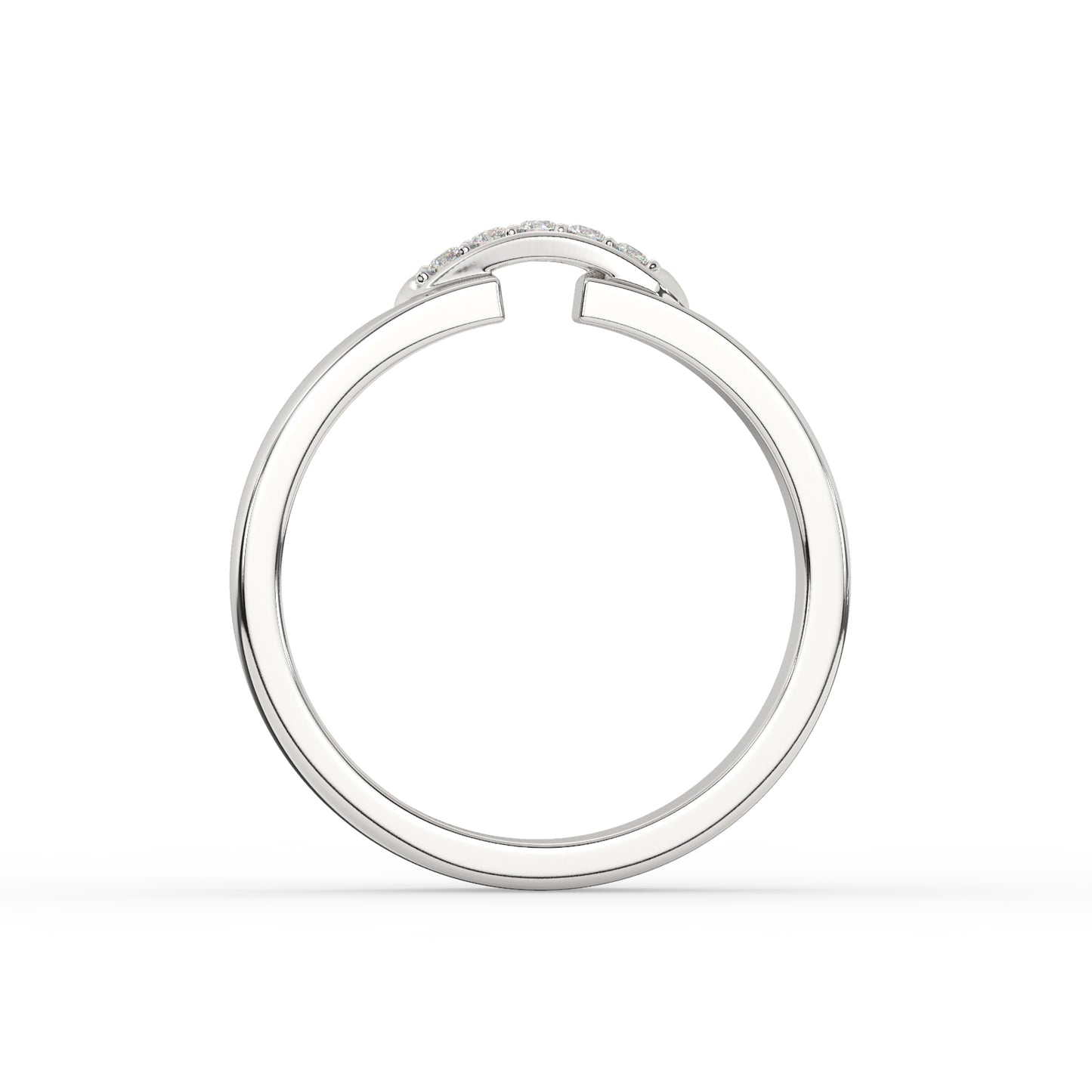 Modern Elegance Diamond Link Ring