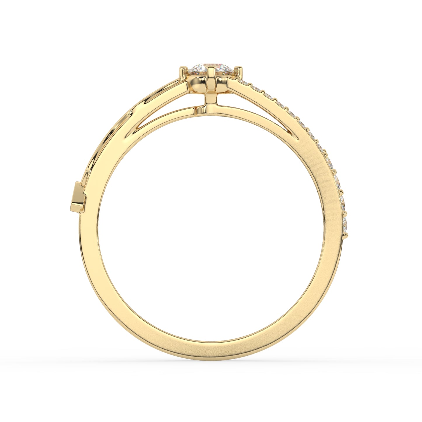 Meow in Love - Glittering Kitty Diamond Ring