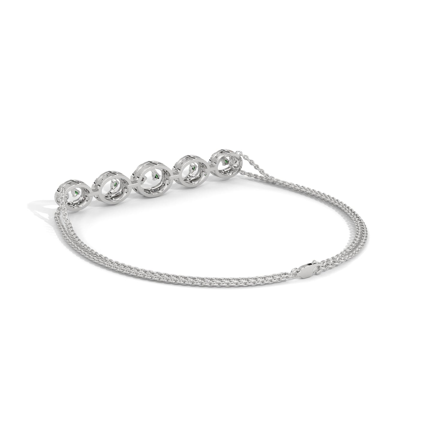 Shimmering Circles Diamond Bracelet