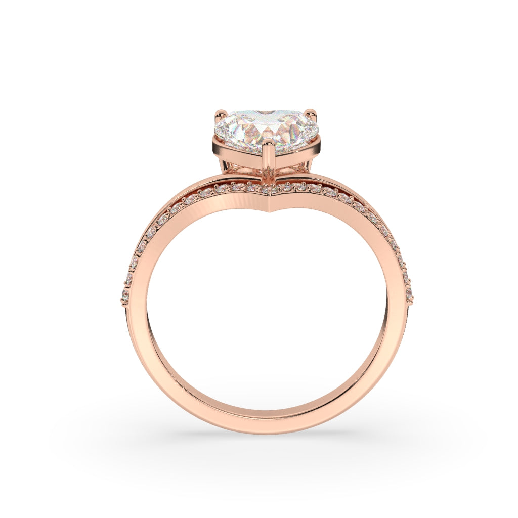 Stunning Heart-Shaped Diamond Ring