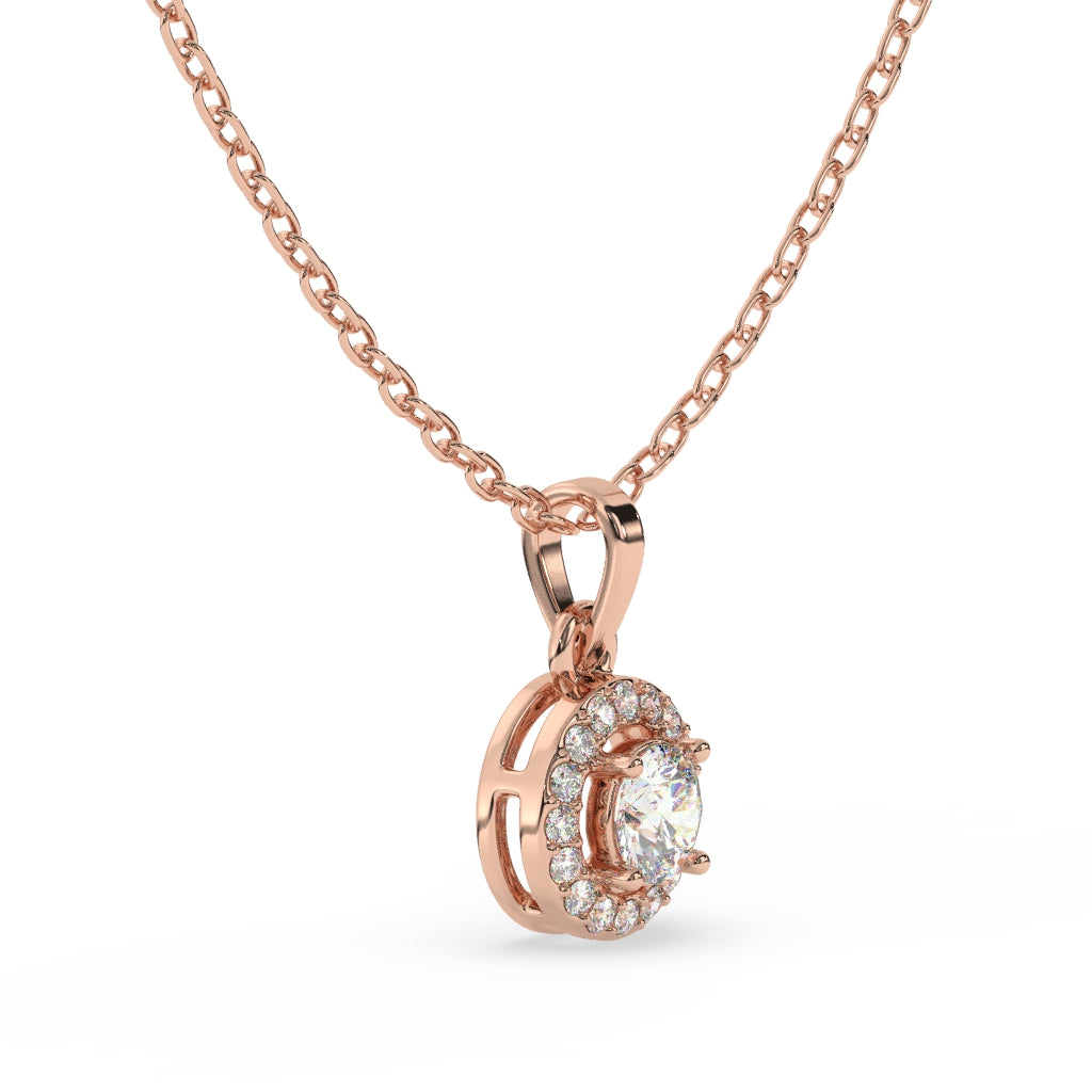 Halo Diamond Pendant