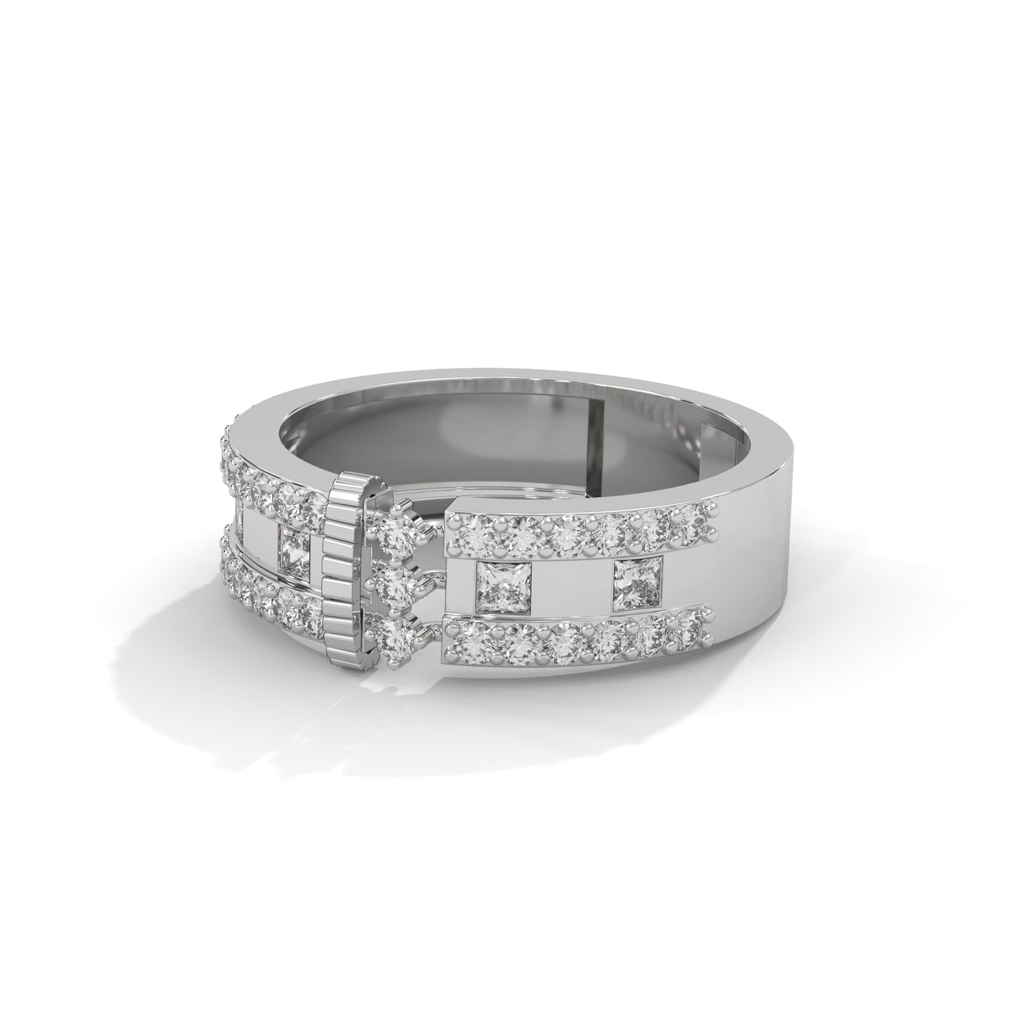 Bonded Glow – Dual Row Diamond Ring