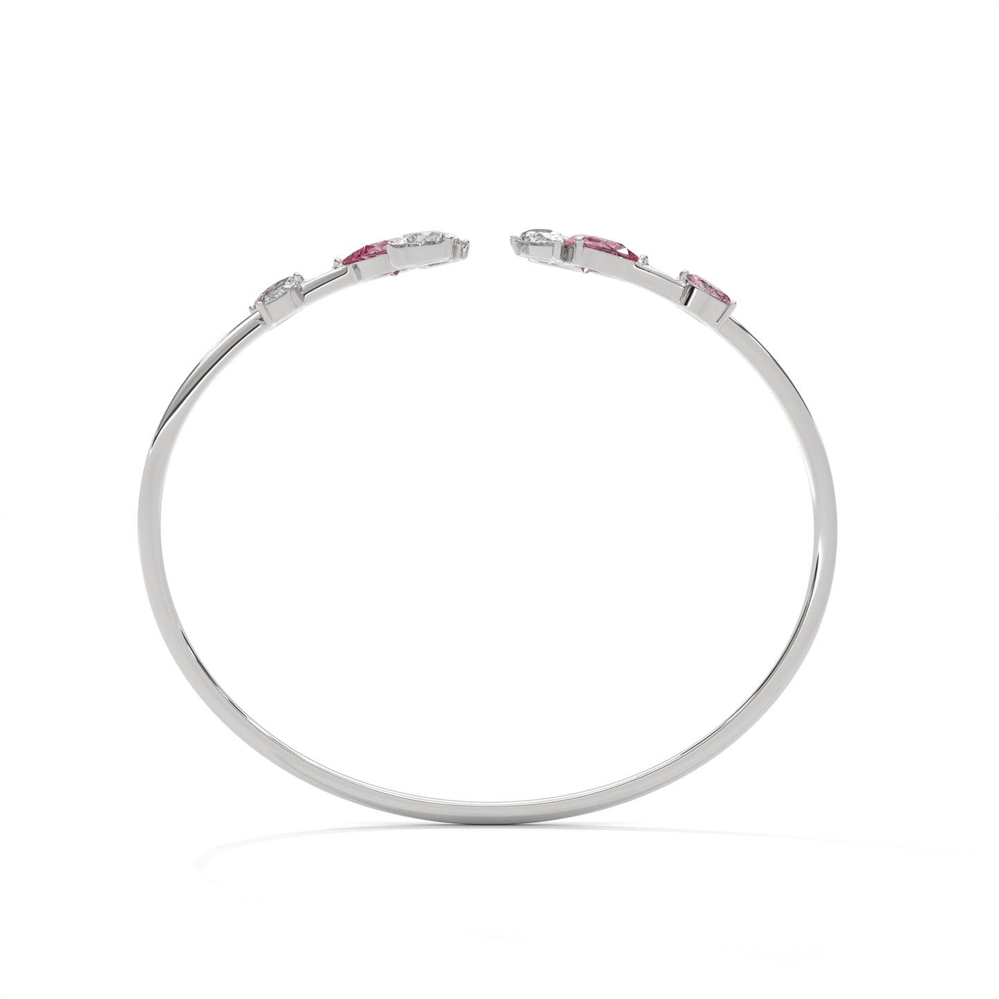 Blushing Grace Diamond Bangle
