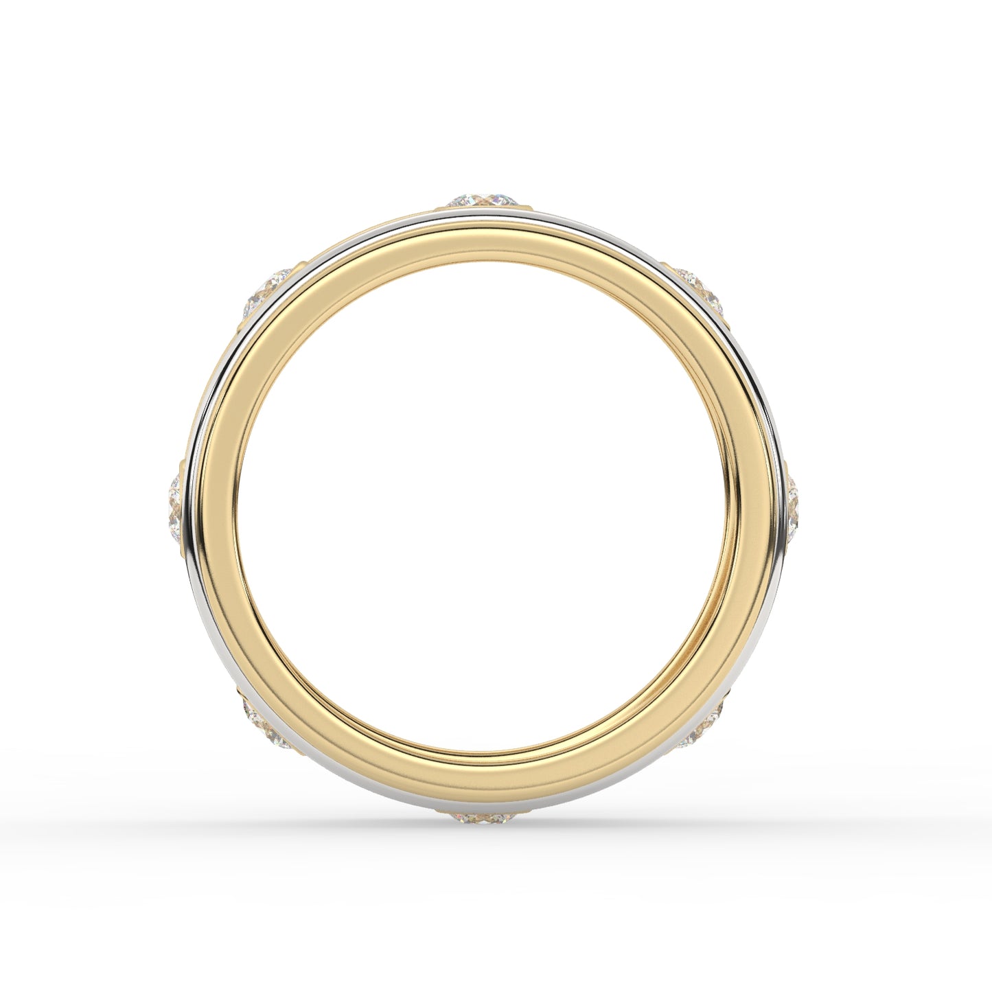 Two-Tone Diamond Eternity Ring