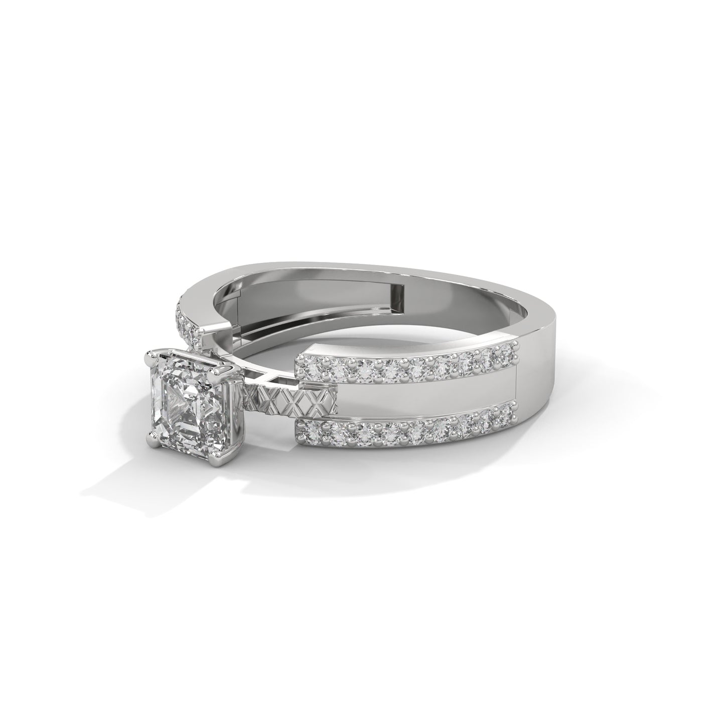 Squarefire DualLine Ring