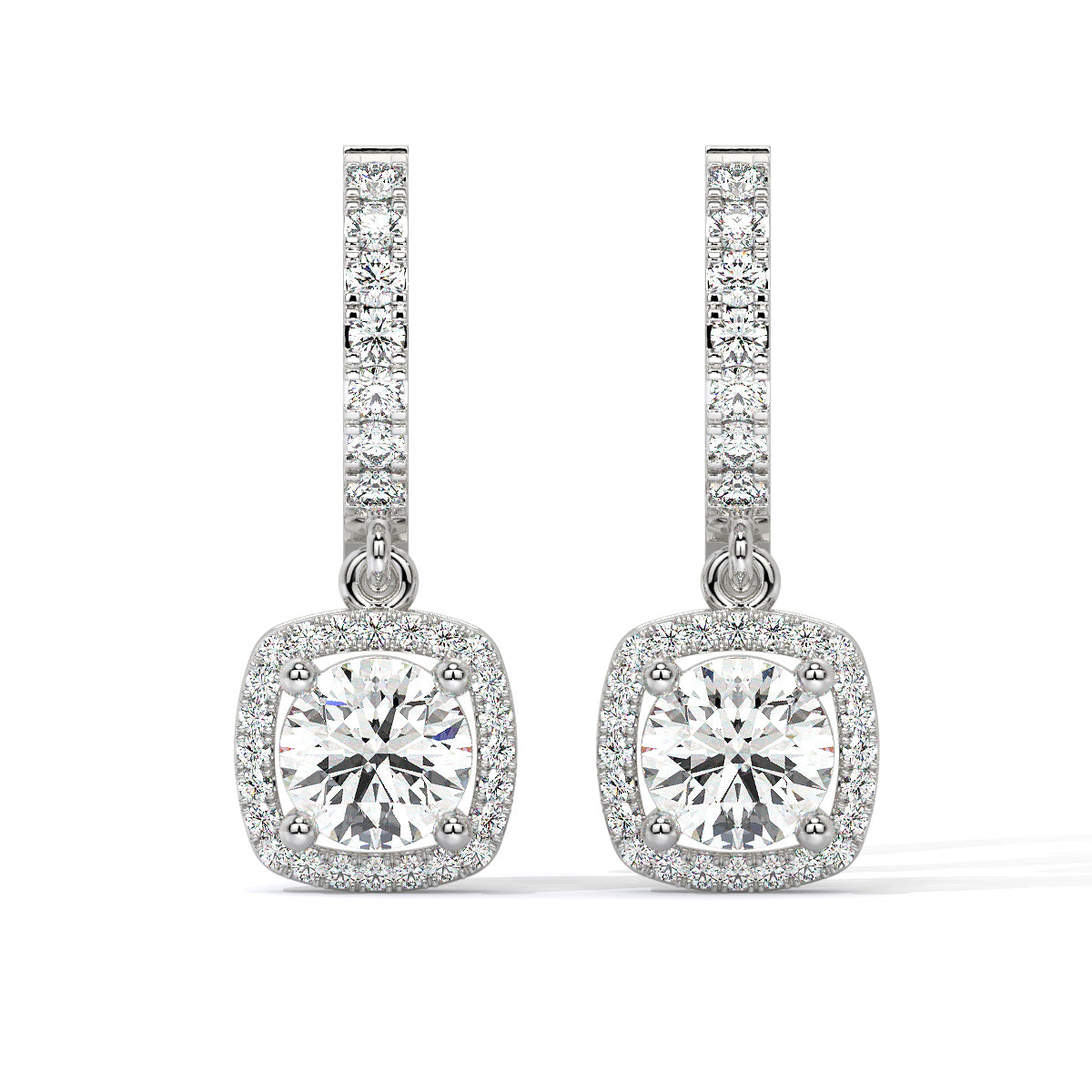 Twinkle Frame Diamond Danglers