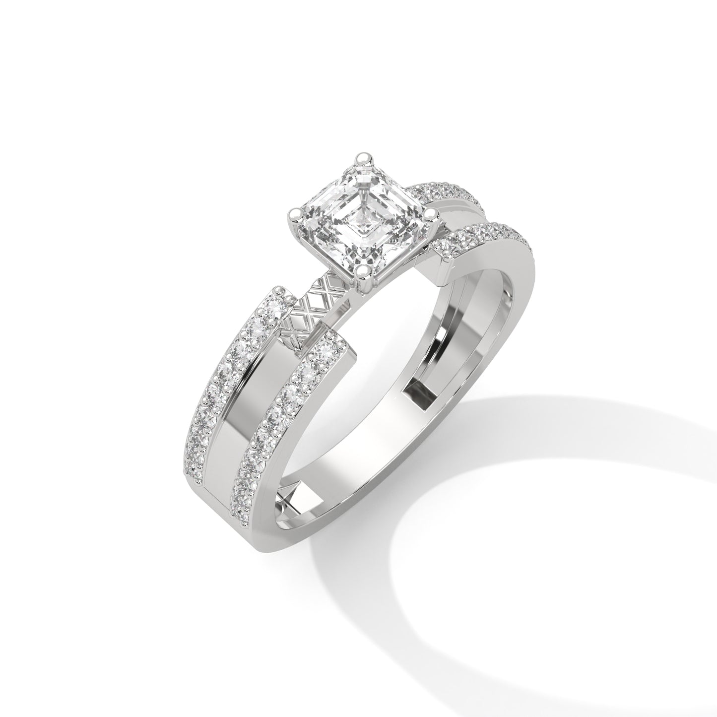 Squarefire DualLine Ring