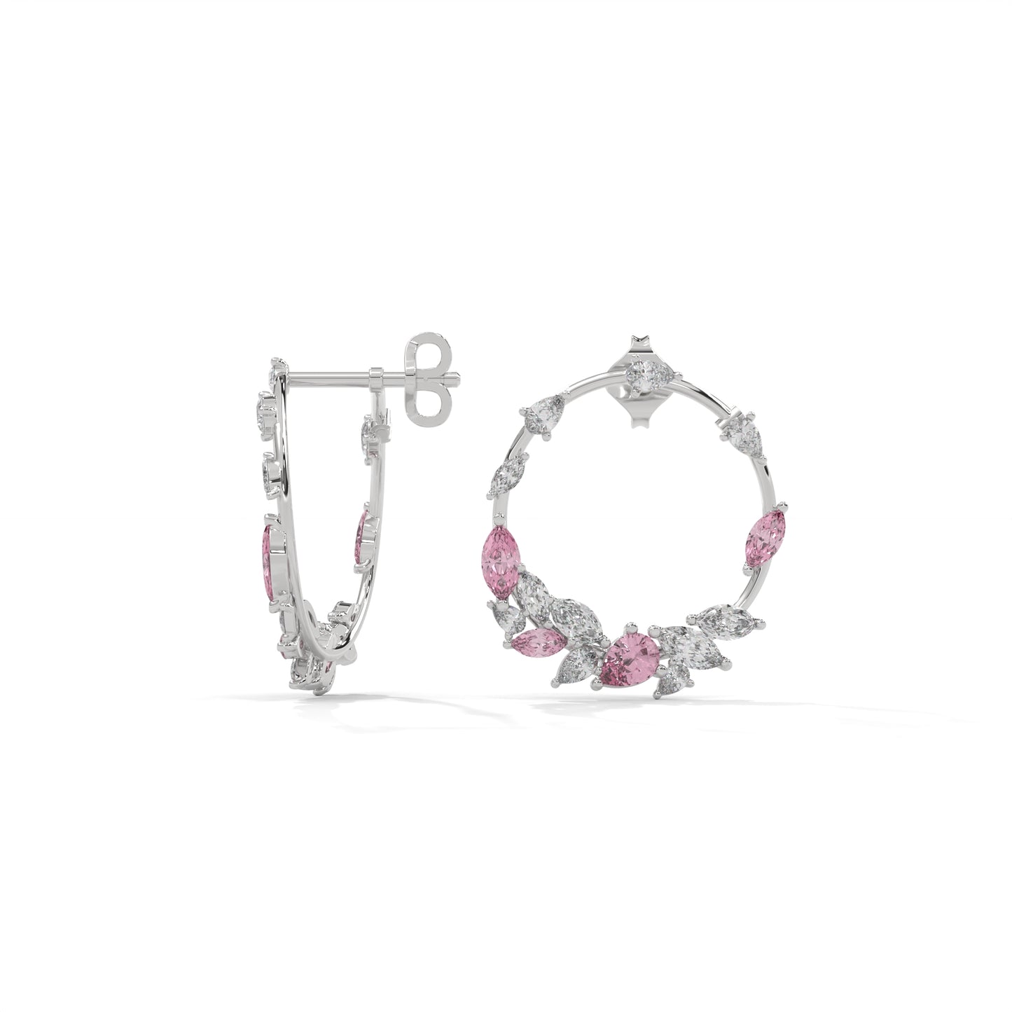 Moonkissed Blush Hoops