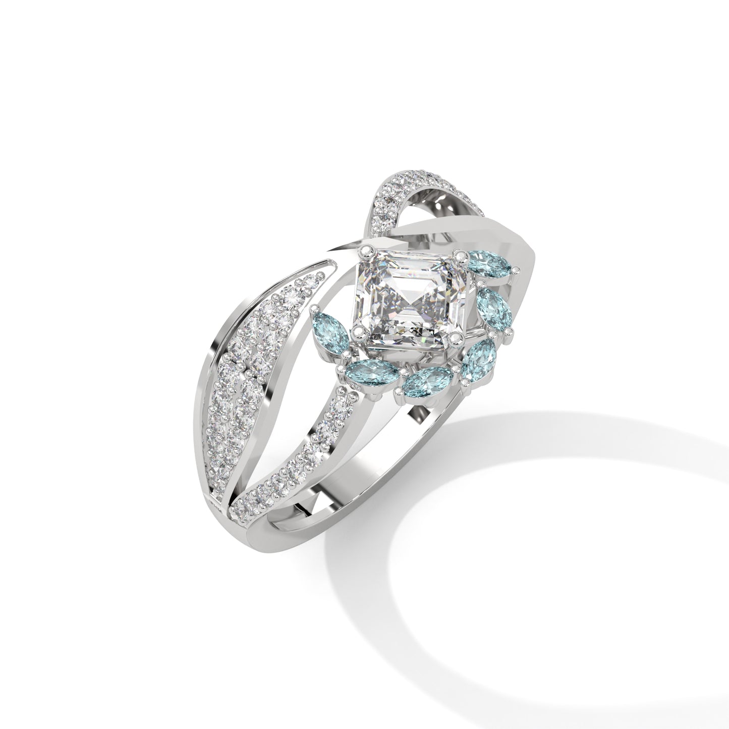 Glacira Icy Bloom Diamond Ring