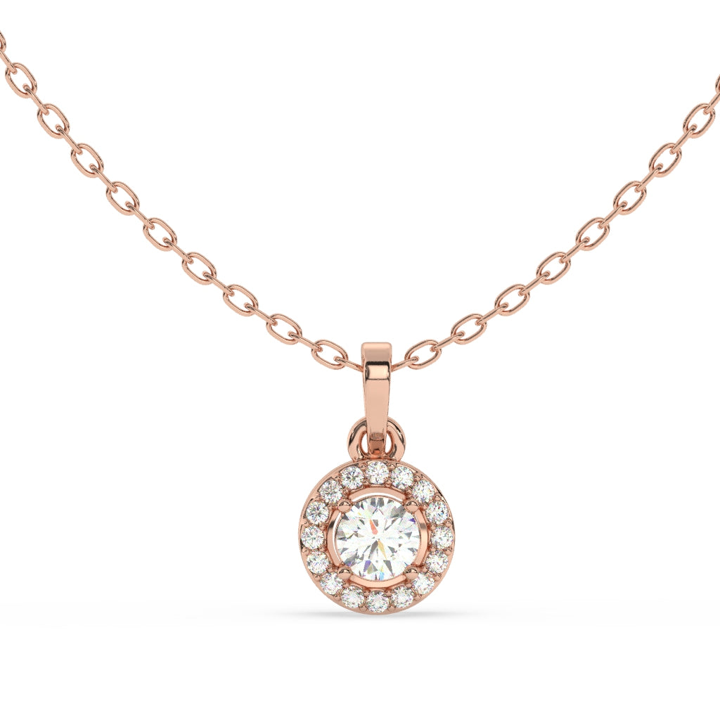 Halo Diamond Pendant