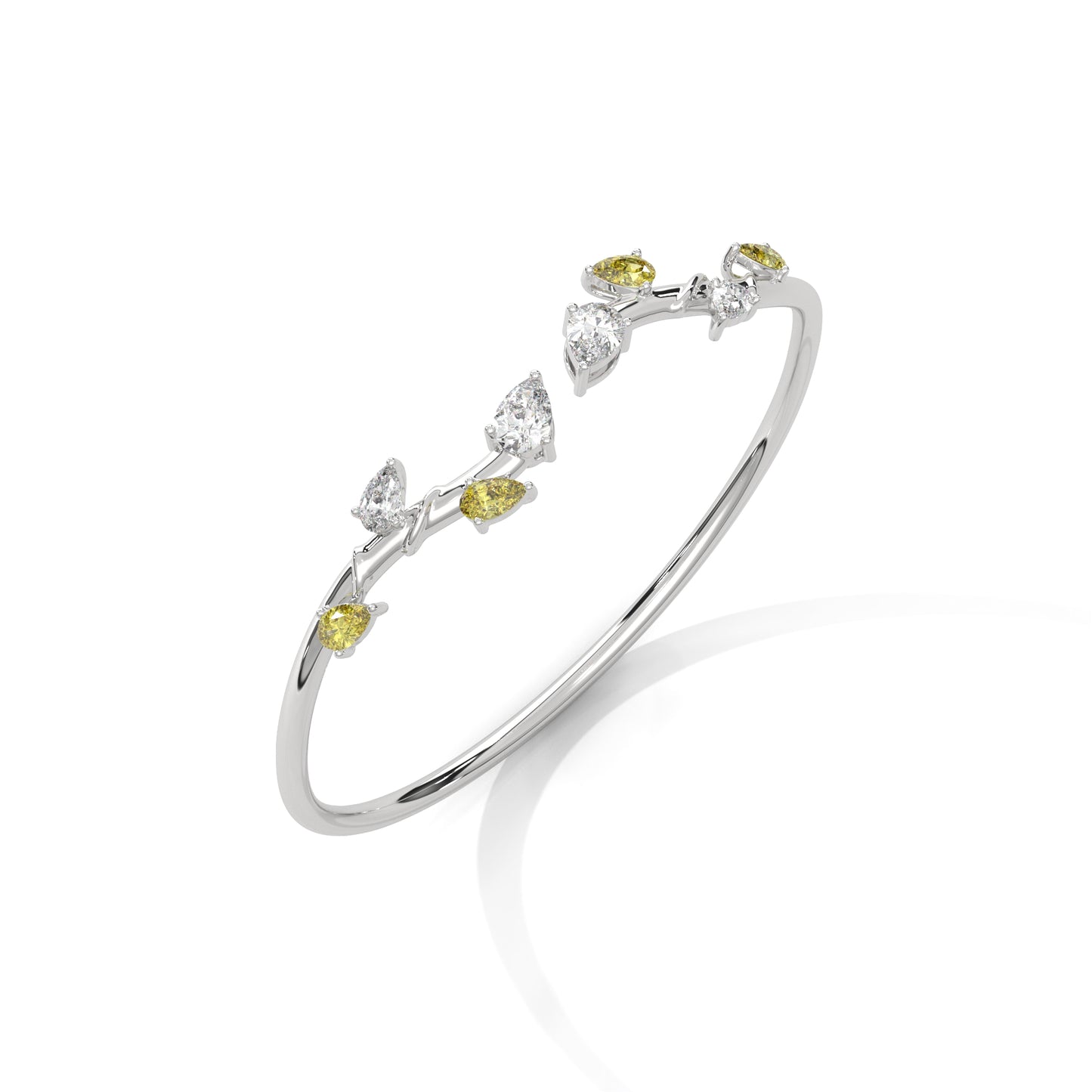 Elara Rays Diamond Bangle