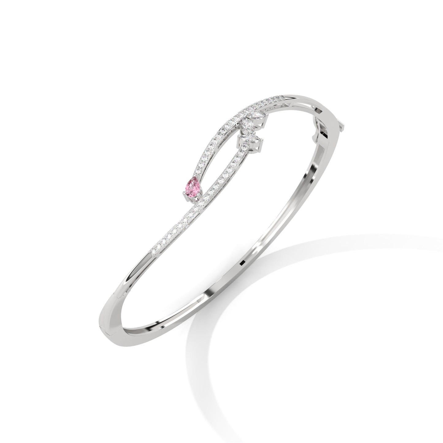 Zeraphine Diamond Bangle