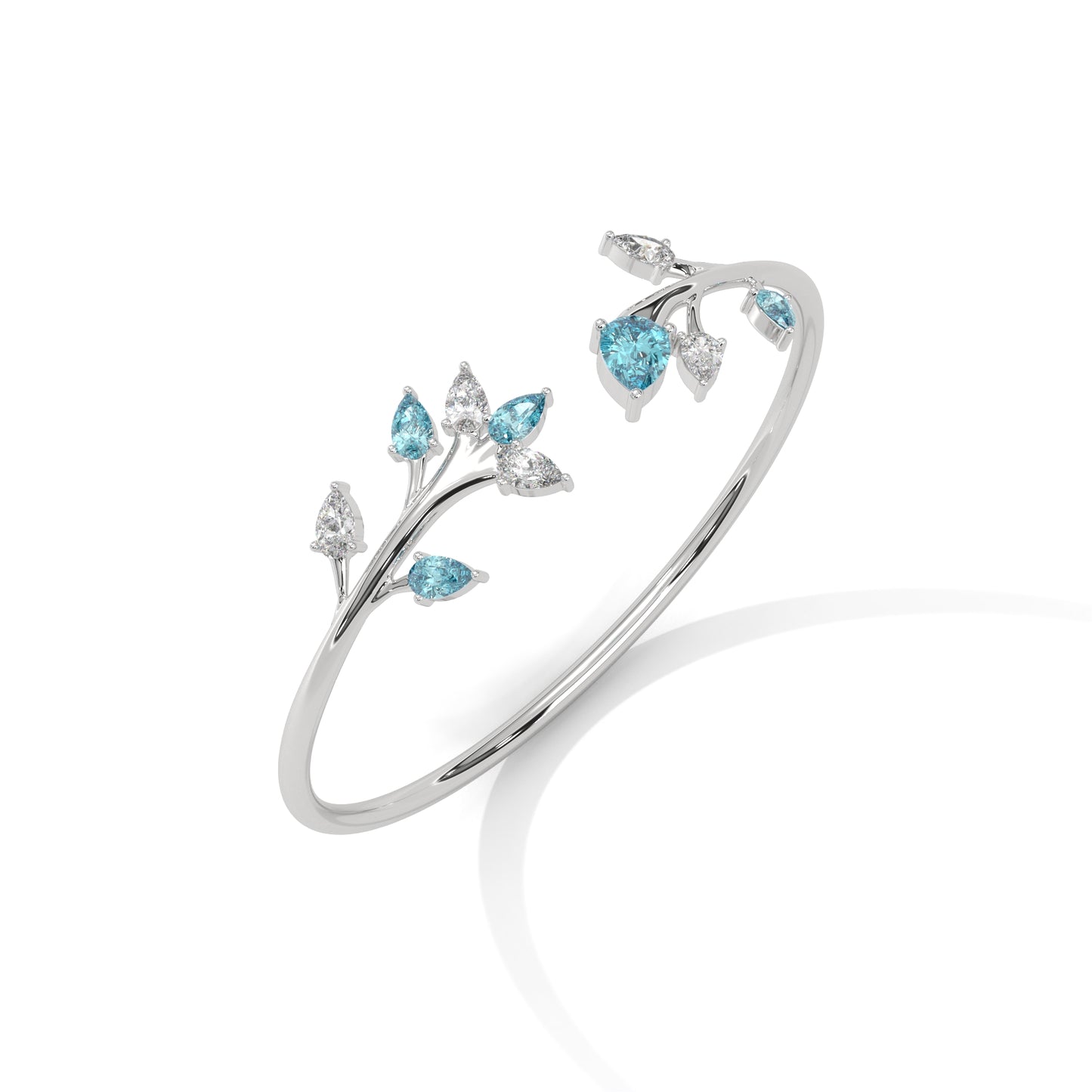 Crystal Tide Diamond Bangle