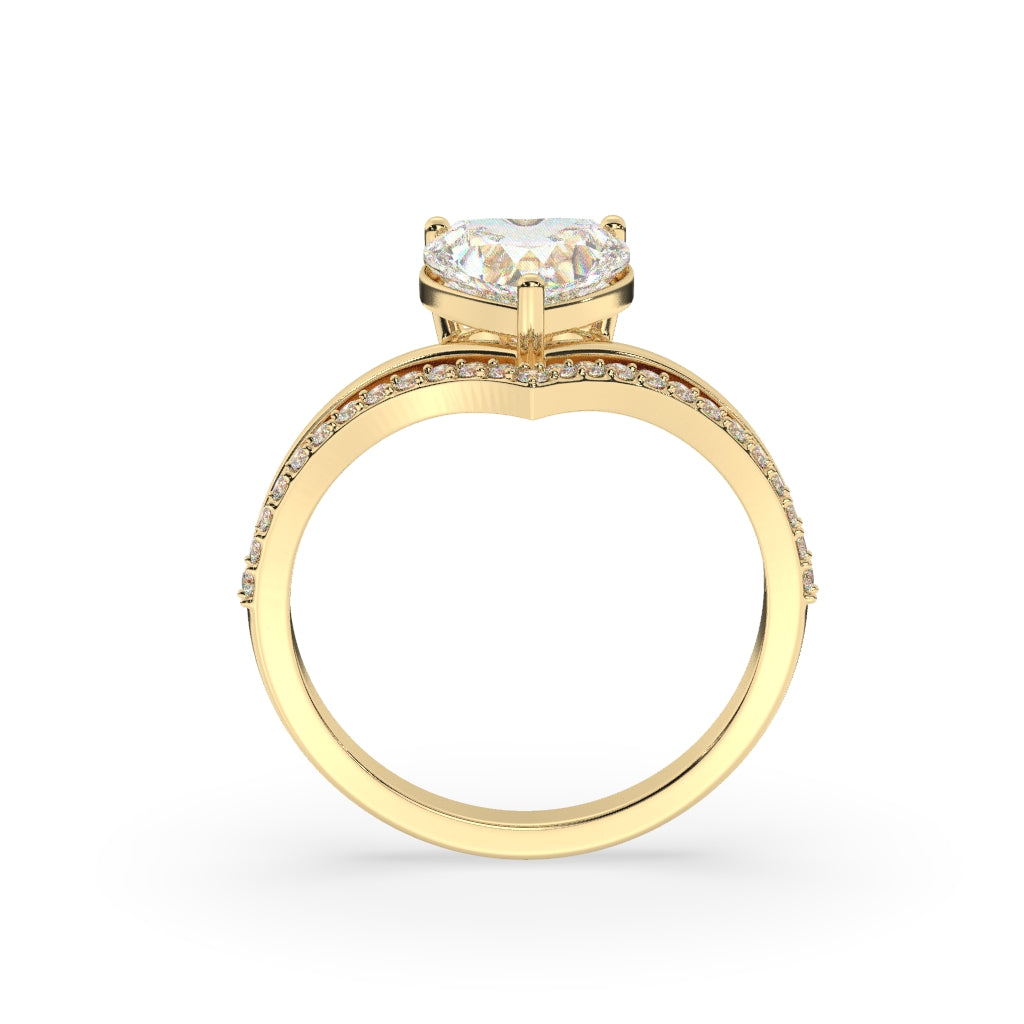 Stunning Heart-Shaped Diamond Ring