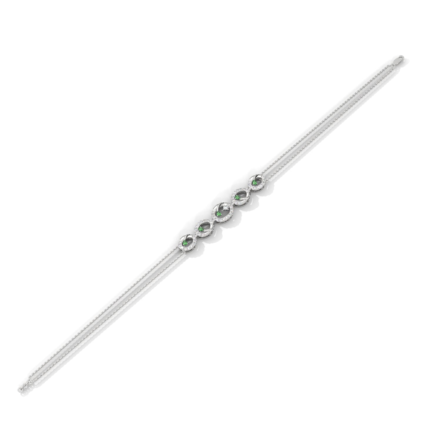 Shimmering Circles Diamond Bracelet