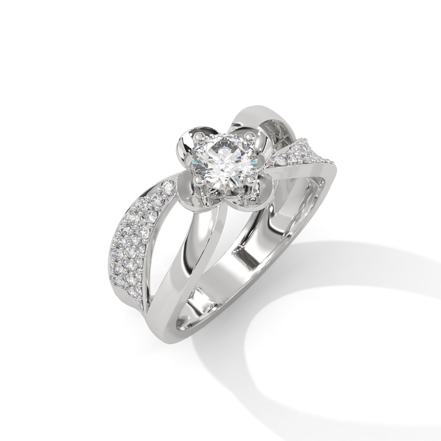 Blissora Floral Diamond Ring