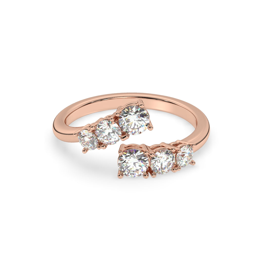 Luxe Starlit Diamond Open Ring