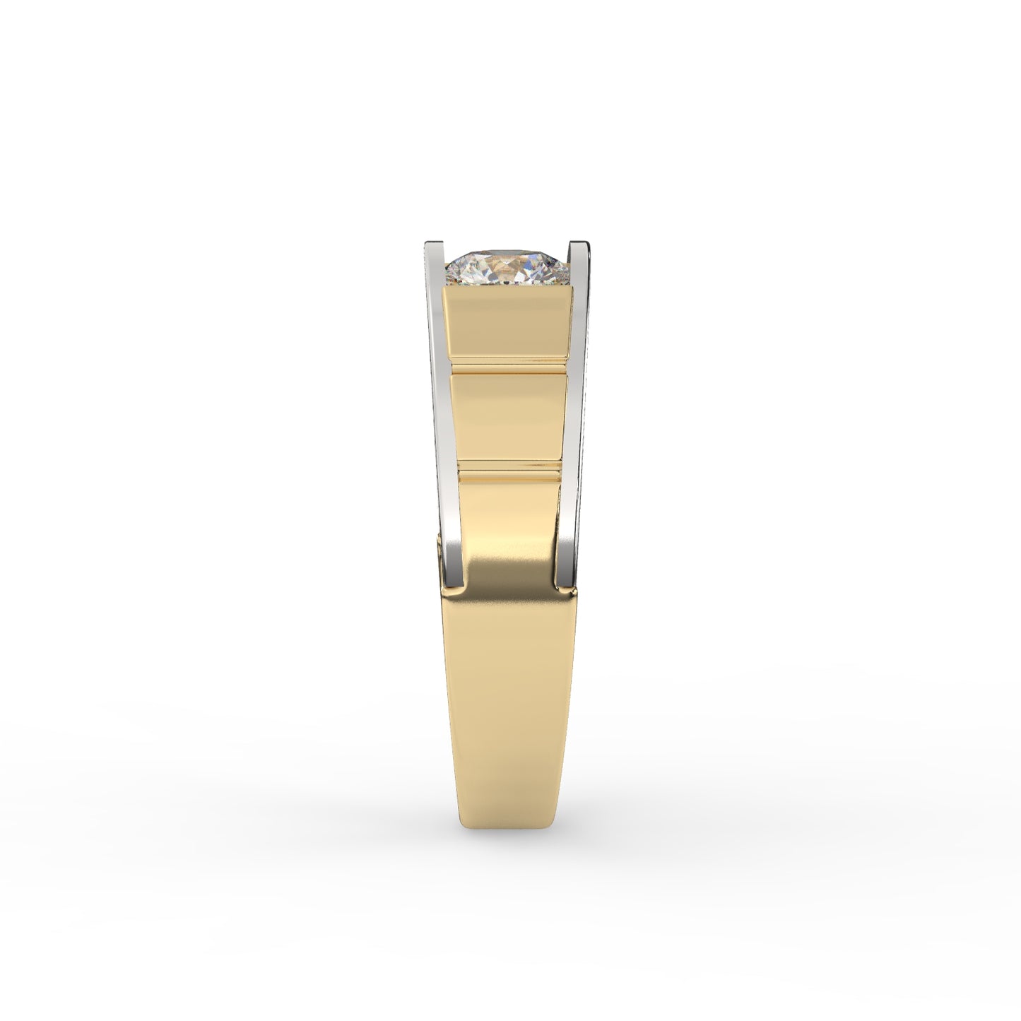 Elegant Two-Tone Diamond Ring