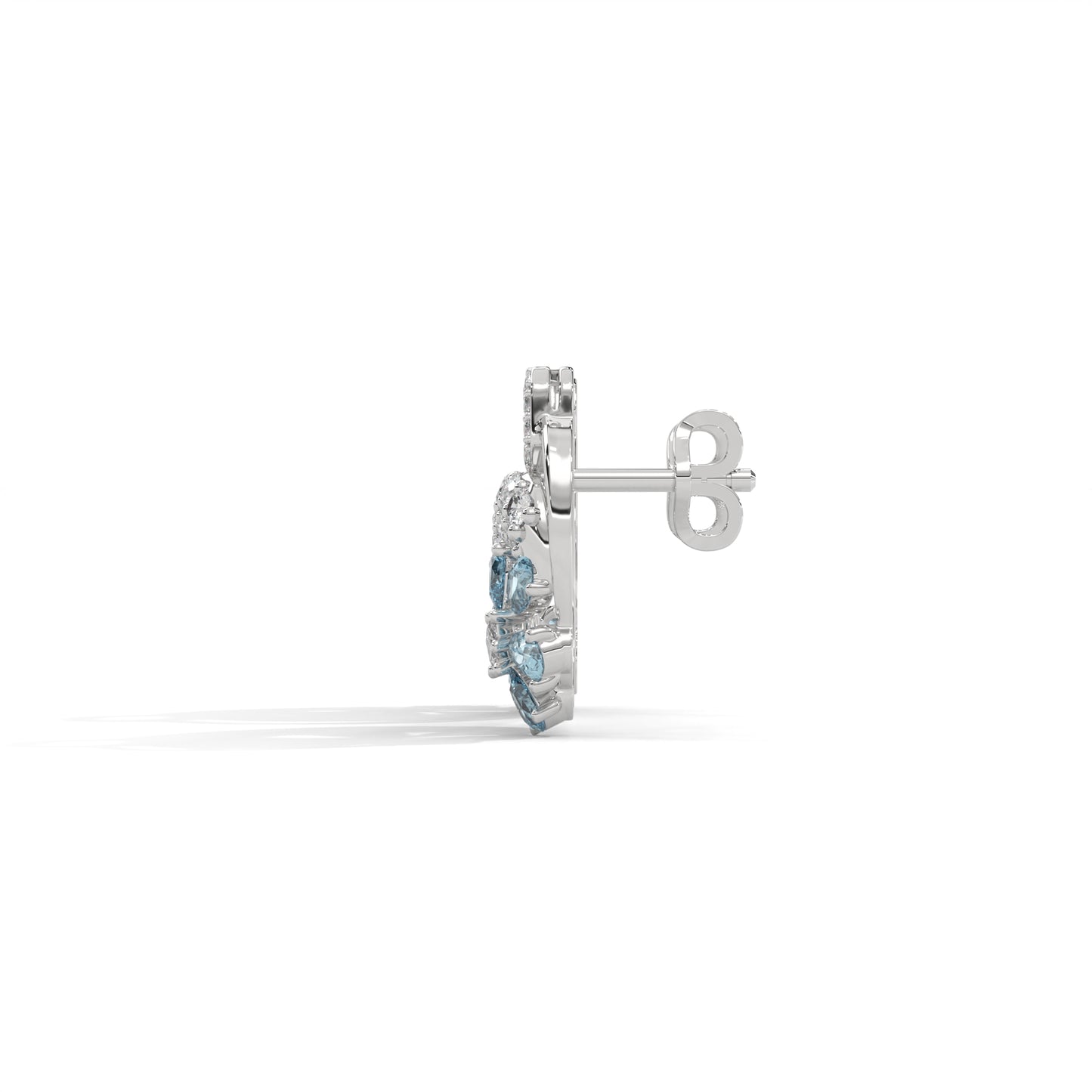 Bluebell Halo Diamond Drops
